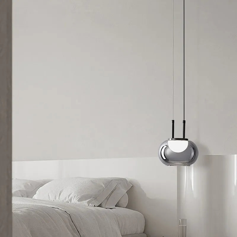 Suspension LED en verre au design nordique minimaliste - Luminairia