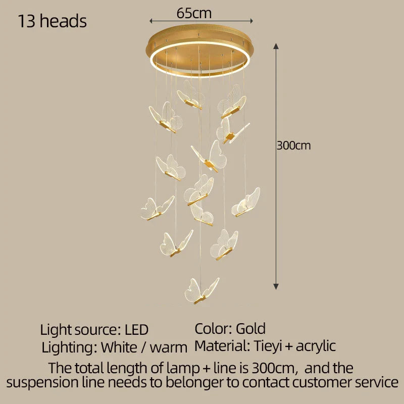 Lustre Papillon LED pour Éclairer vos Espaces