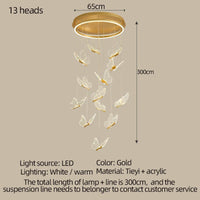 Lustre Papillon LED pour Éclairer vos Espaces