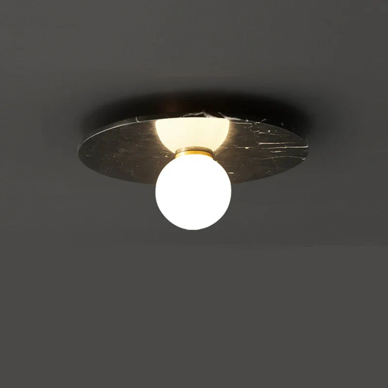 Lampe Plafonnier en marbre nordique pour la décoration intérieure de salon et chambre
