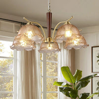 Lustre Japonais Noyer Cuivre Vintage
