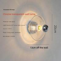 Applique murale design nordique en verre ondulé LED pour une ambiance lumineuse