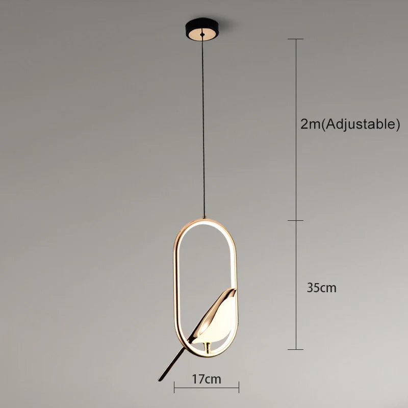 Suspension luminaire Nordique Créatif LED "Luxury Glow"