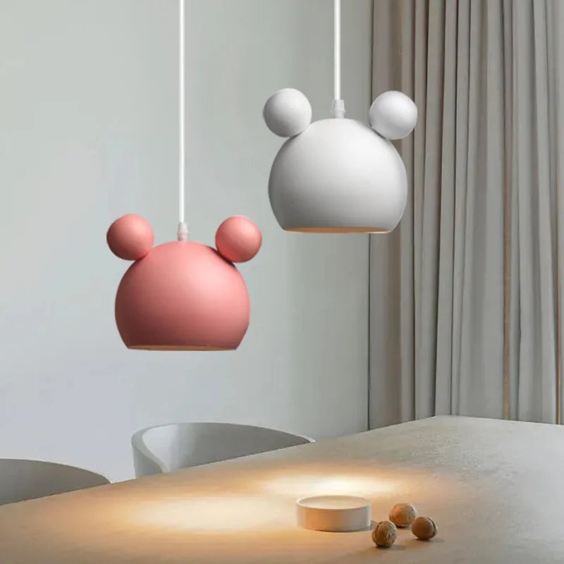 Suspension design en métal LED Mickey deco