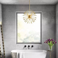 Lustre de Luxe Nouveau : Design Cristal Pissenlit LED Suspendu
