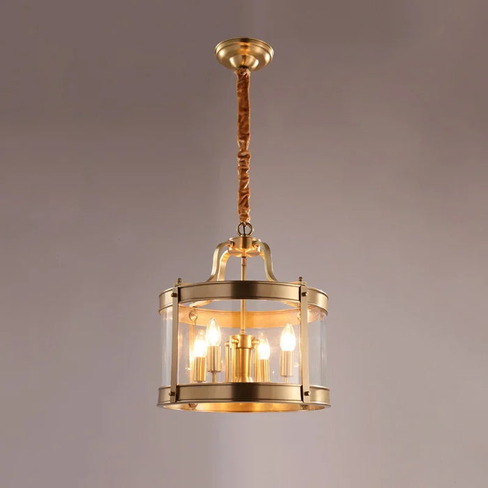 Lustre moderne en cuivre de style européen luxueux: idéal pour votre intérieur