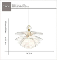 Lustre Pomme de Pin Acrylique Design Danois