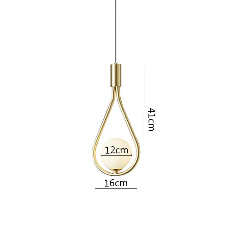 Suspension LED Noir Métal
