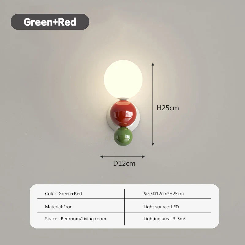 Applique murale LED "Perla" style nordique