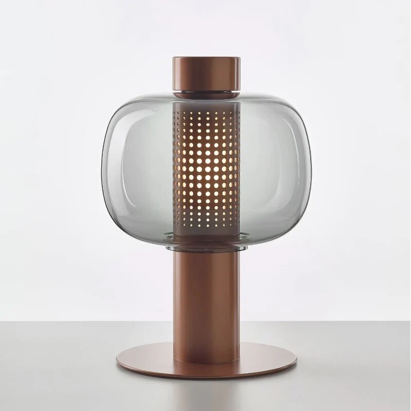 Lampe de Table Luxe Moderne en Verre