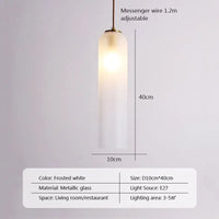 Suspension nordique en verre avec LED