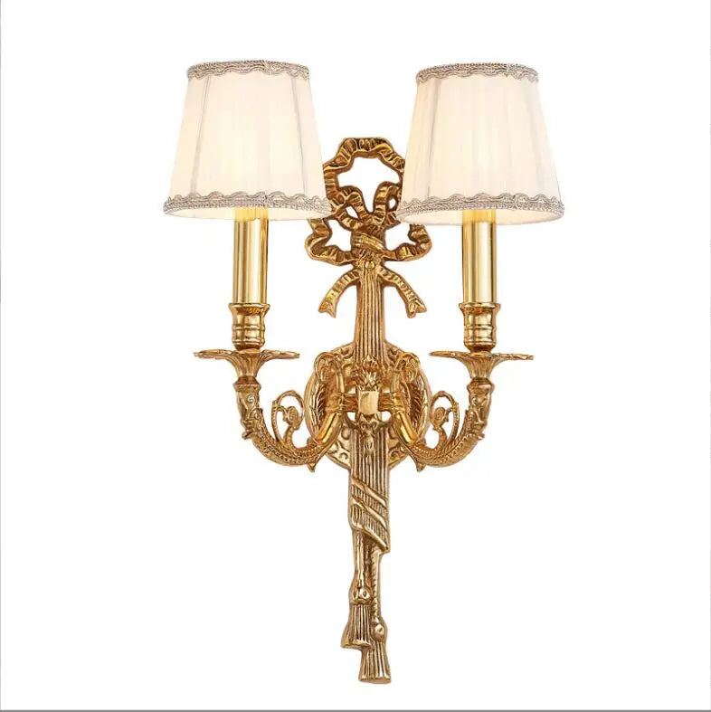 Applique murale luxueuse en cuivre pour hôtels et résidences de prestige