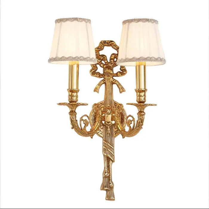 Applique murale luxueuse en cuivre pour hôtels et résidences de prestige