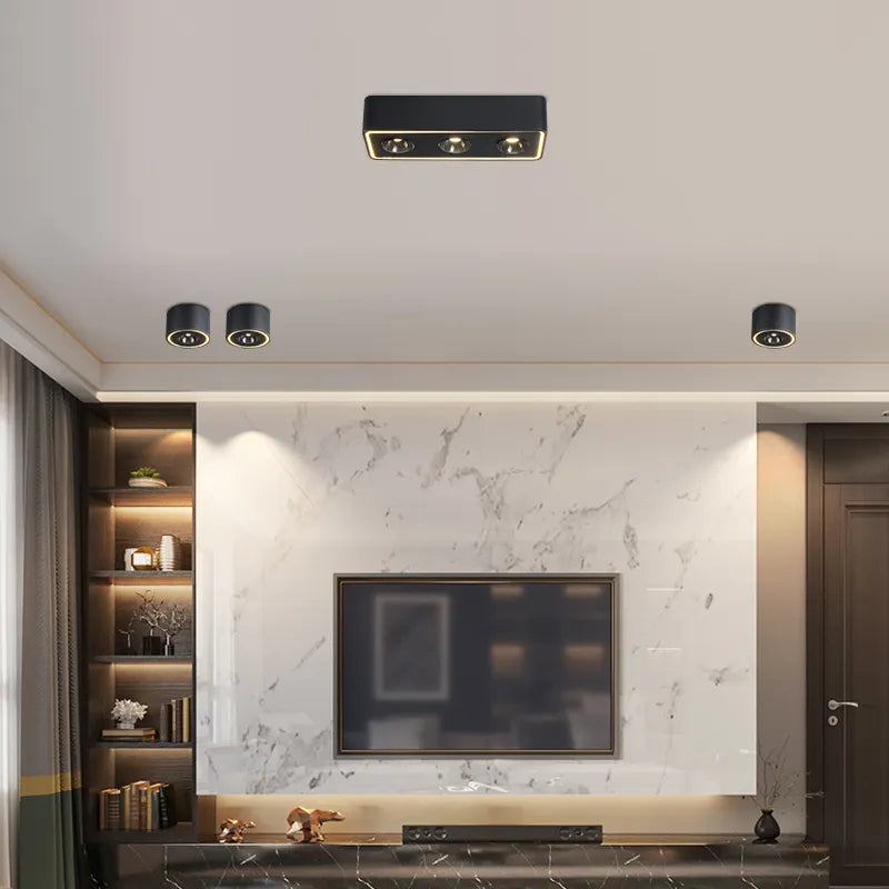 Spot carré LED anti-éblouissement en surface - Lumin'easy