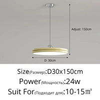 Lustre Moderne LED Suspension - Éclairage Intérieur Haut de Gamme
