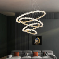 Lustre Nordique de Luxe en Cristal - Décoration Moderne