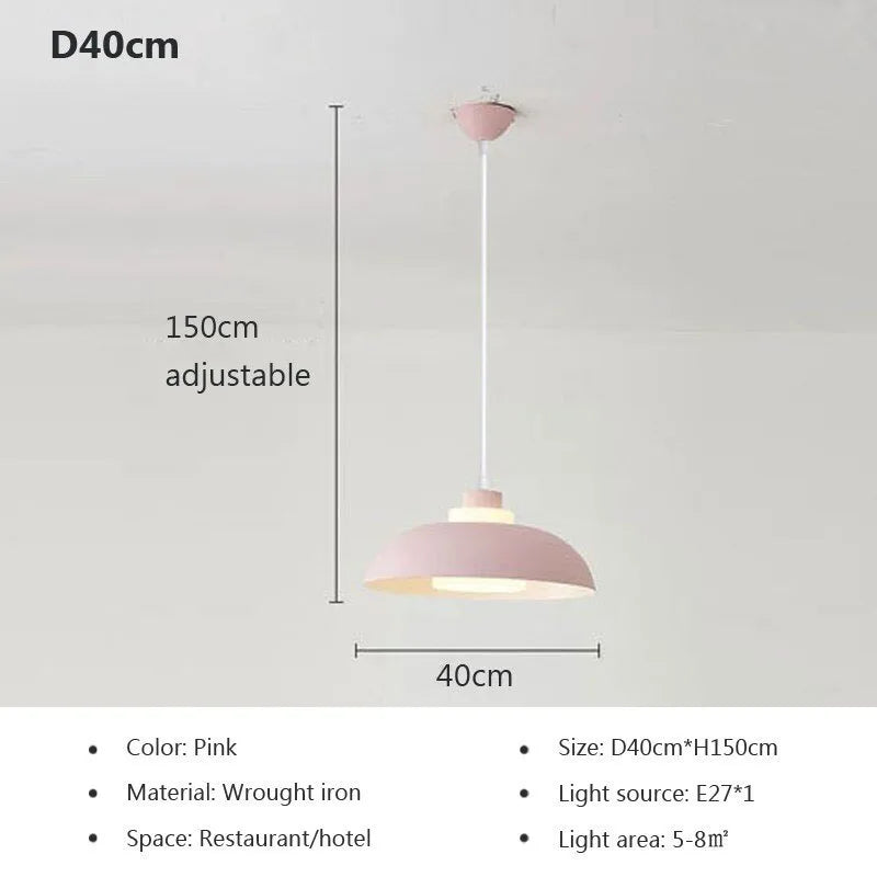 Suspension LED nordique minimaliste à tête unique - Design Scandinave