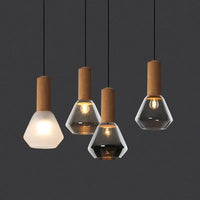 Suspension LED en cuivre au design nordique de luxe