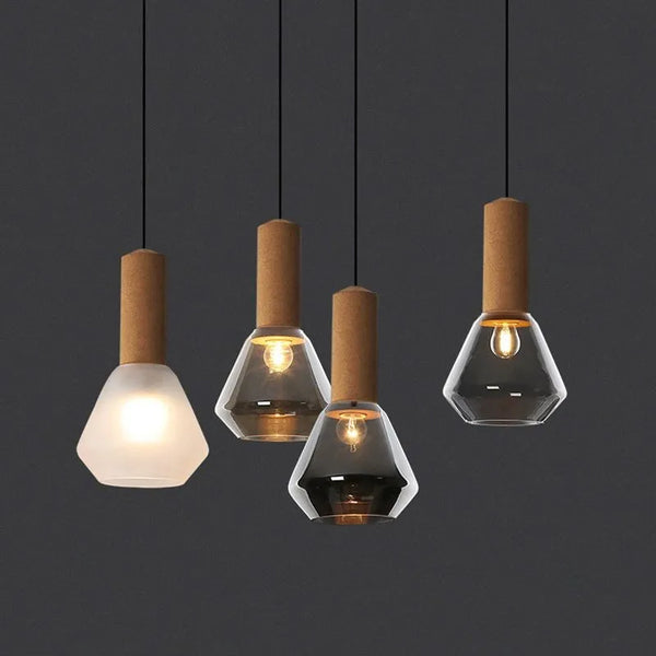Suspension LED en cuivre au design nordique de luxe