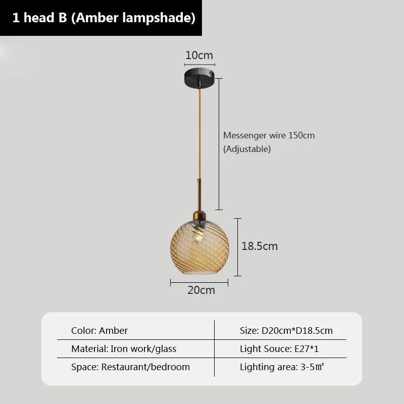 Suspensions LED en verre ultra tendance