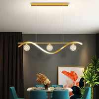 Lustre nordique en verre pour une ambiance d'éclairage intérieur unique