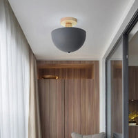 Plafonnier Bois Nordique LED Circulaire.