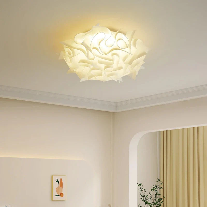 Plafonnier LED Romantique "Fleur de Luxe" Dimmable avec Télécommande PVJ