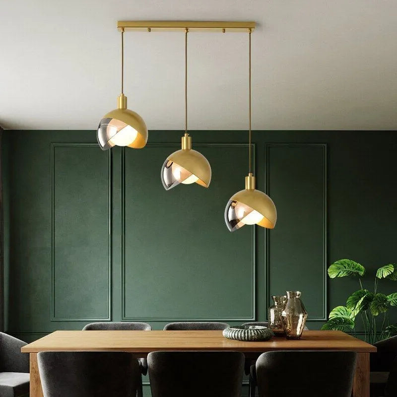 Suspension LED nordique en verre royal