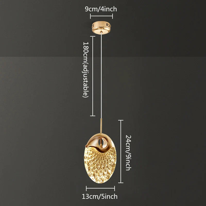 Suspension LED en cristal Nordic Design - Parfaite pour embellir votre intérieur