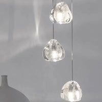 Lustre en cristal rotatif pour un design élégant et moderne