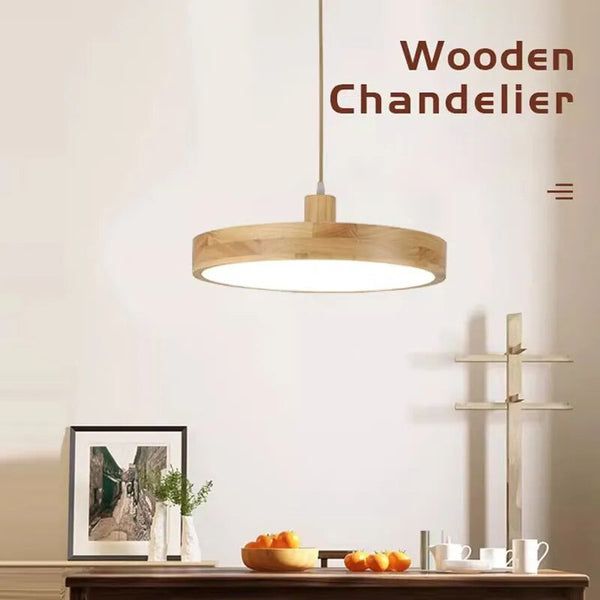 Suspension LED en bois Nordic Slim