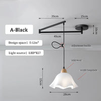 Lustres à bascule LED pour table à manger nordique