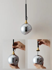 Suspension LED Sphérique Magnétique - Angle Réglable Nordique