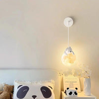 Applique murale nordique lapin et ours blanc pour bébé