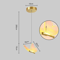 Suspension Lumineuse Papillon en Acrylique
