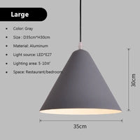 Suspension LED nordique Macaron en Fer