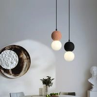 Suspension LED Ballsy Cement - Style Nordique Moderne
