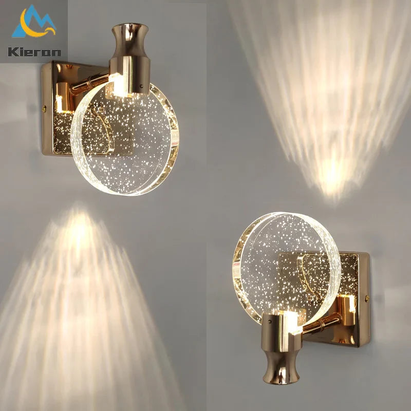 Applique murale LED pour maquillage avec miroir intégré