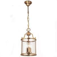 Lustre en cuivre de style vintage américain avec cage à oiseaux de Collection American Heritage