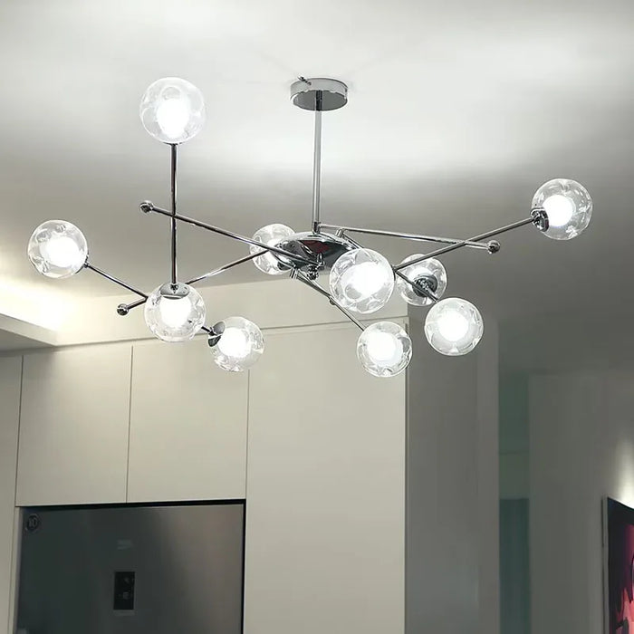 Lustre Cristal Moderne Transparent.