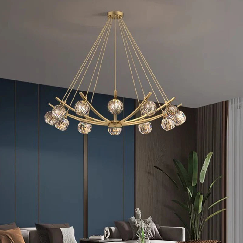 Lustre LED suspendu moderne pour un éclairage intérieur élégant
