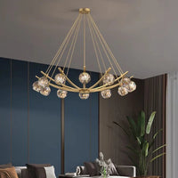 Lustre LED suspendu moderne pour un éclairage intérieur élégant