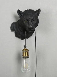 Applique Murale Nordique Vintage en Résine Animaux Bouledogue et Gorille Créatif