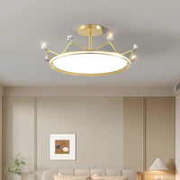 Plafonnier Couronne pour Chambre d'Enfant Princesse - Protection des Yeux