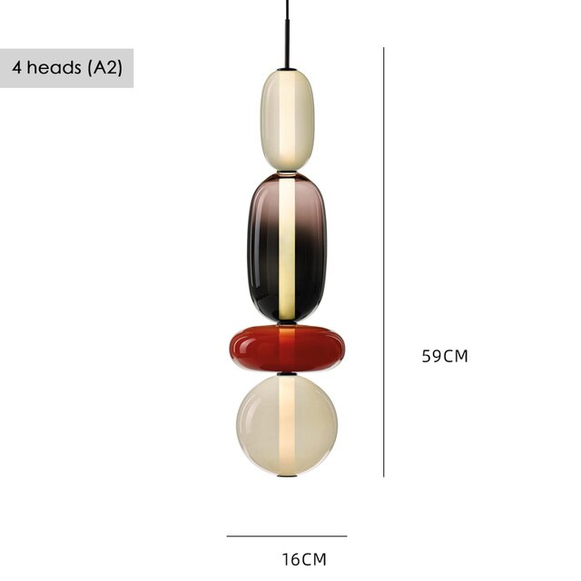 Suspension Luxe en Verre Nouvé.