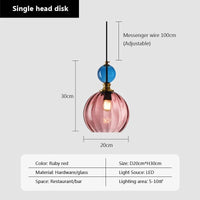 Suspension Bonbon en Verre pour une Déco Lumineuse