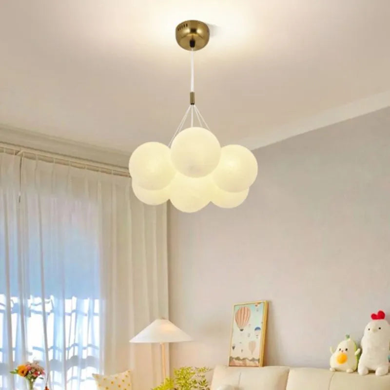 Suspension LED en verre design Nordique Moderne
