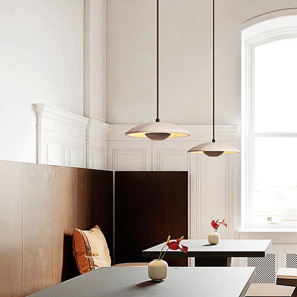 Suspension LED en pierre naturelle pour un style scandinave moderne