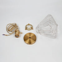 Suspension LED en verre moderne