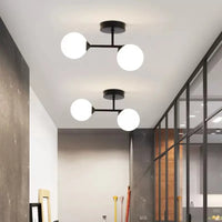Plafonnier en verre noir et or moderne pour éclairer votre intérieur